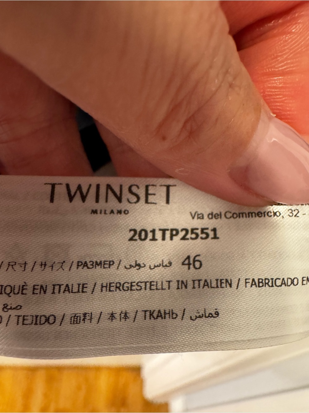 Twinset Milano Blue White Palm Leaf Print Poplin Shirt Mini Dress 46 - Picture 14 of 16